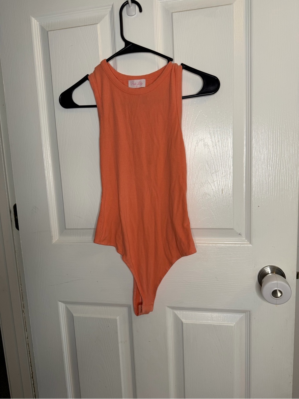 Pink Lily Orange Bodysuit